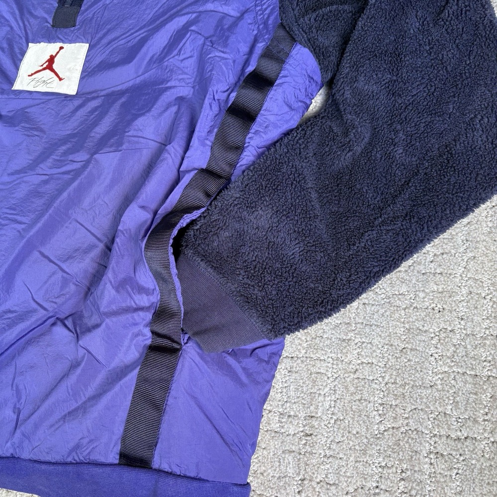 Nike Air Jordan Wings Of Flight Mens Size Medium Pullover Zip Jacket AH6255-416 - Picture 4 of 9